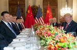 Donald Trump and Xi Jinping hold a dinner meeting at the end of the G20 Leaders' Summit.