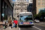 A SEPTA bus in Philadelphia in 2021.