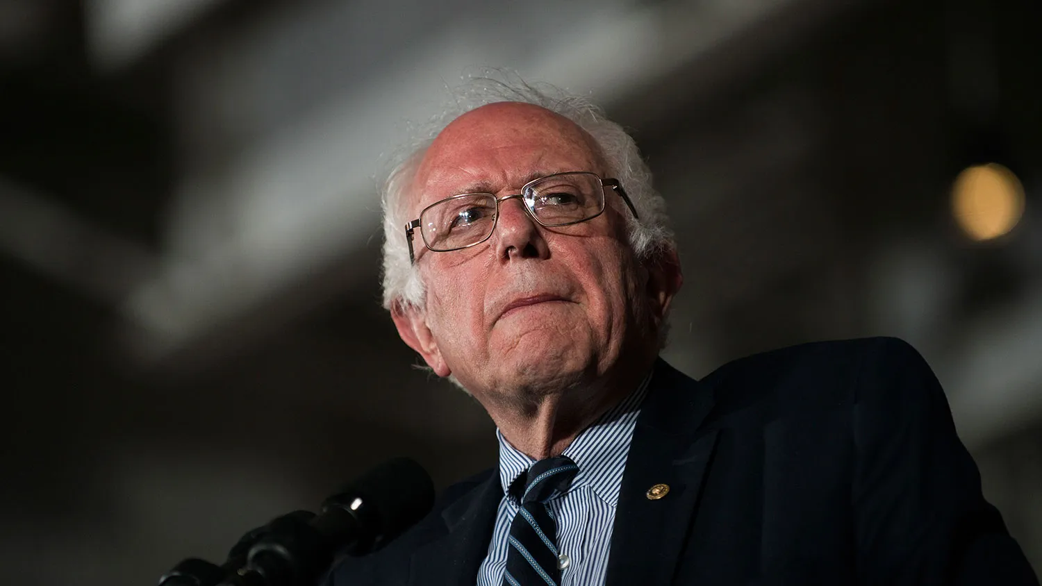 Democratic presidential candidate Bernie Sanders speaks to a crowd of supporters at the Mayo Civic Center on Feb. 27, 2016, in Rochester, Minnesota.
