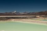Brine evaporation pools at Liex's 3Q lithium mine project near Fiambala, Catamarca province, Argentina, in December 2021.&nbsp;