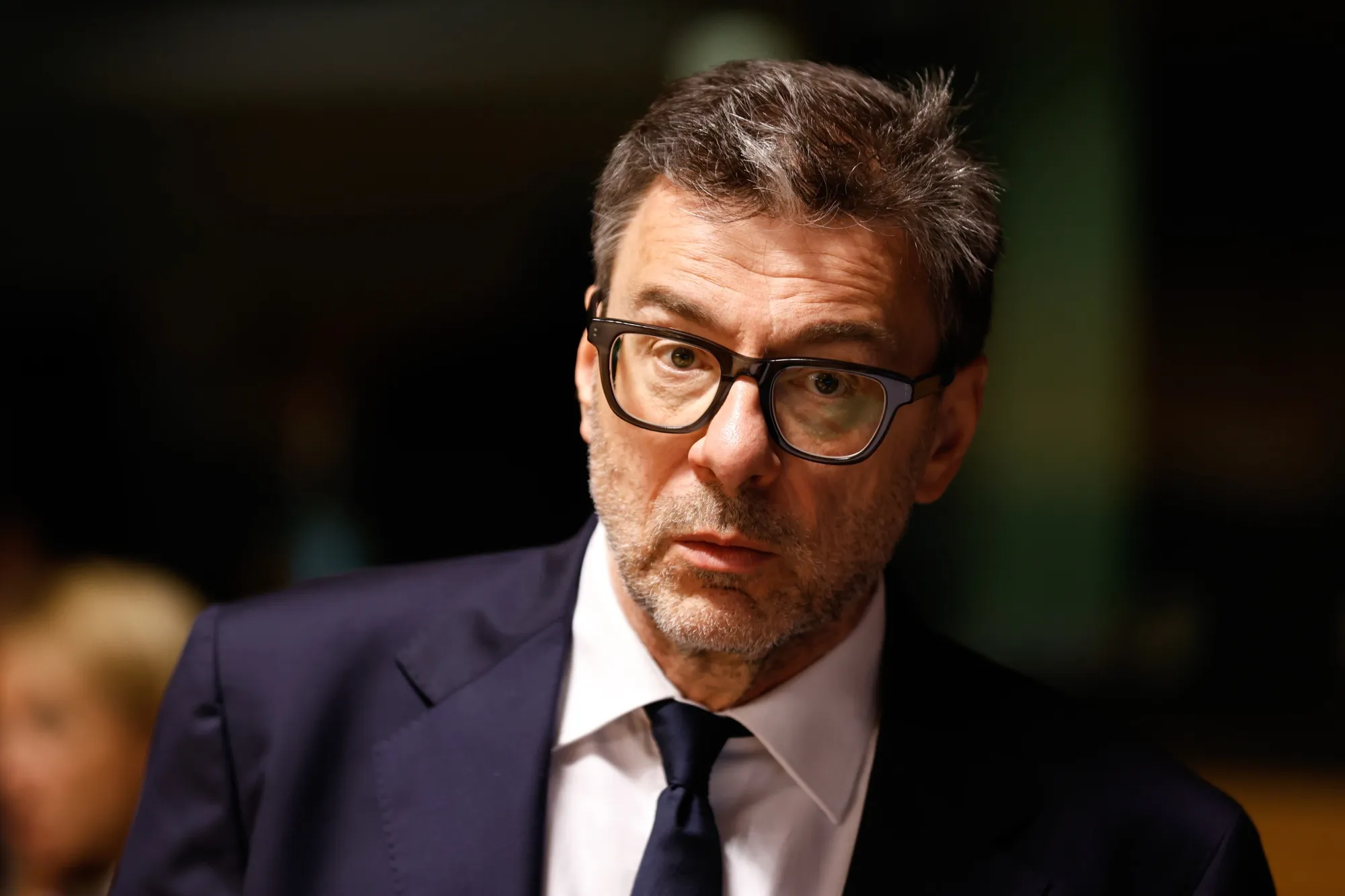 Italian Finance Minister Giancarlo Giorgetti