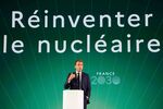 Emmanuel Macron during his “France 2030” presentation in Paris, on Oct. 12.