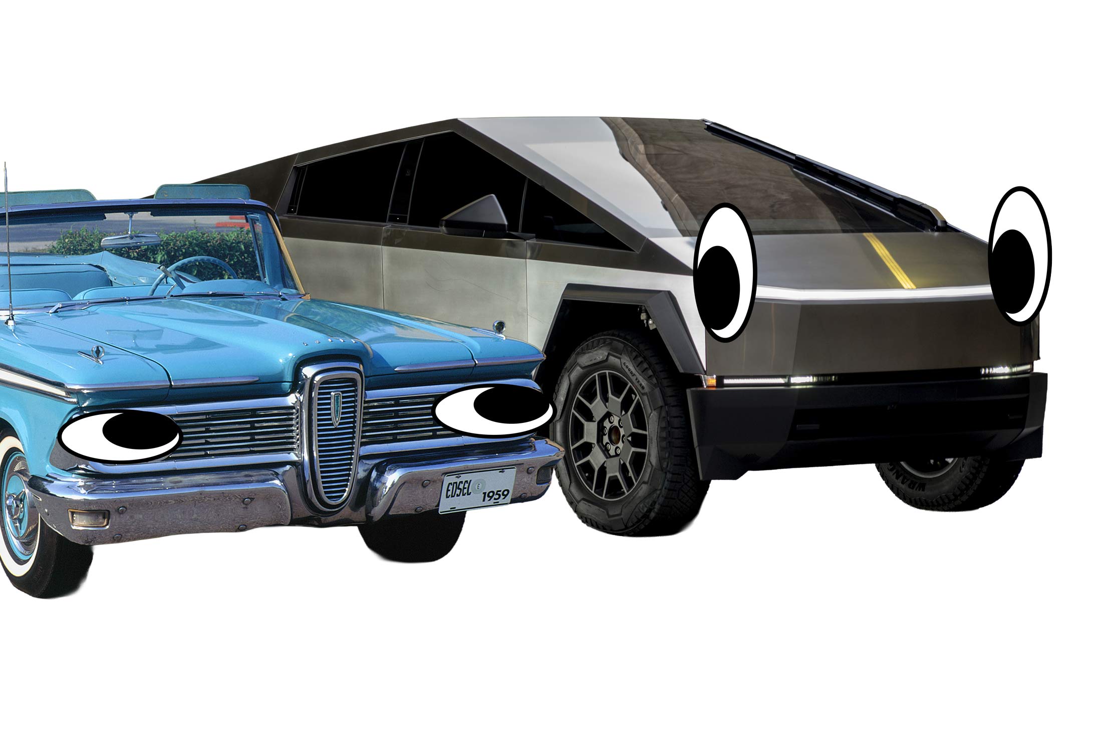 Ford’s Edsel and Tesla’s Cybertruck