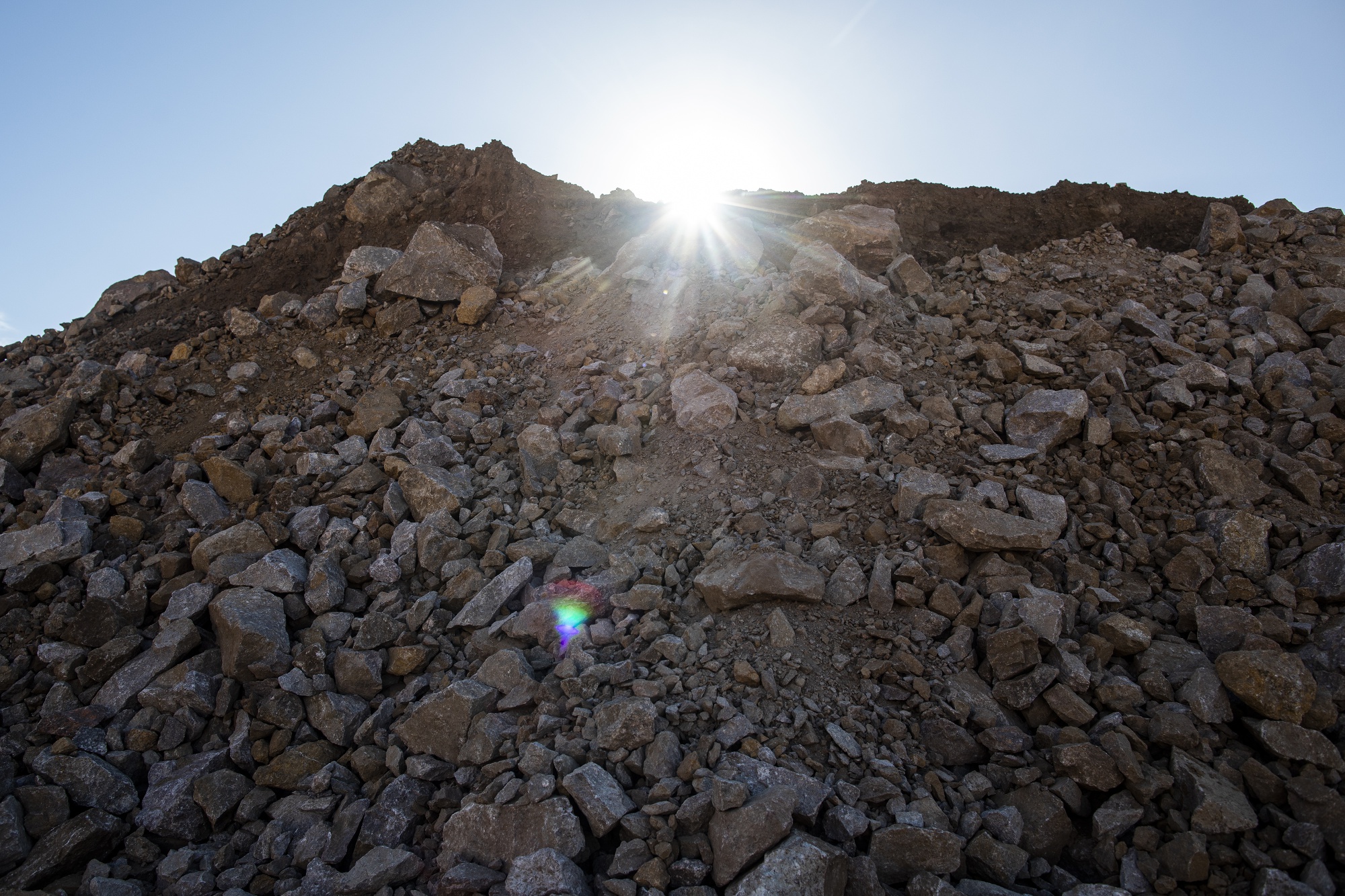 Raw Ore At An Open-Pit Mine