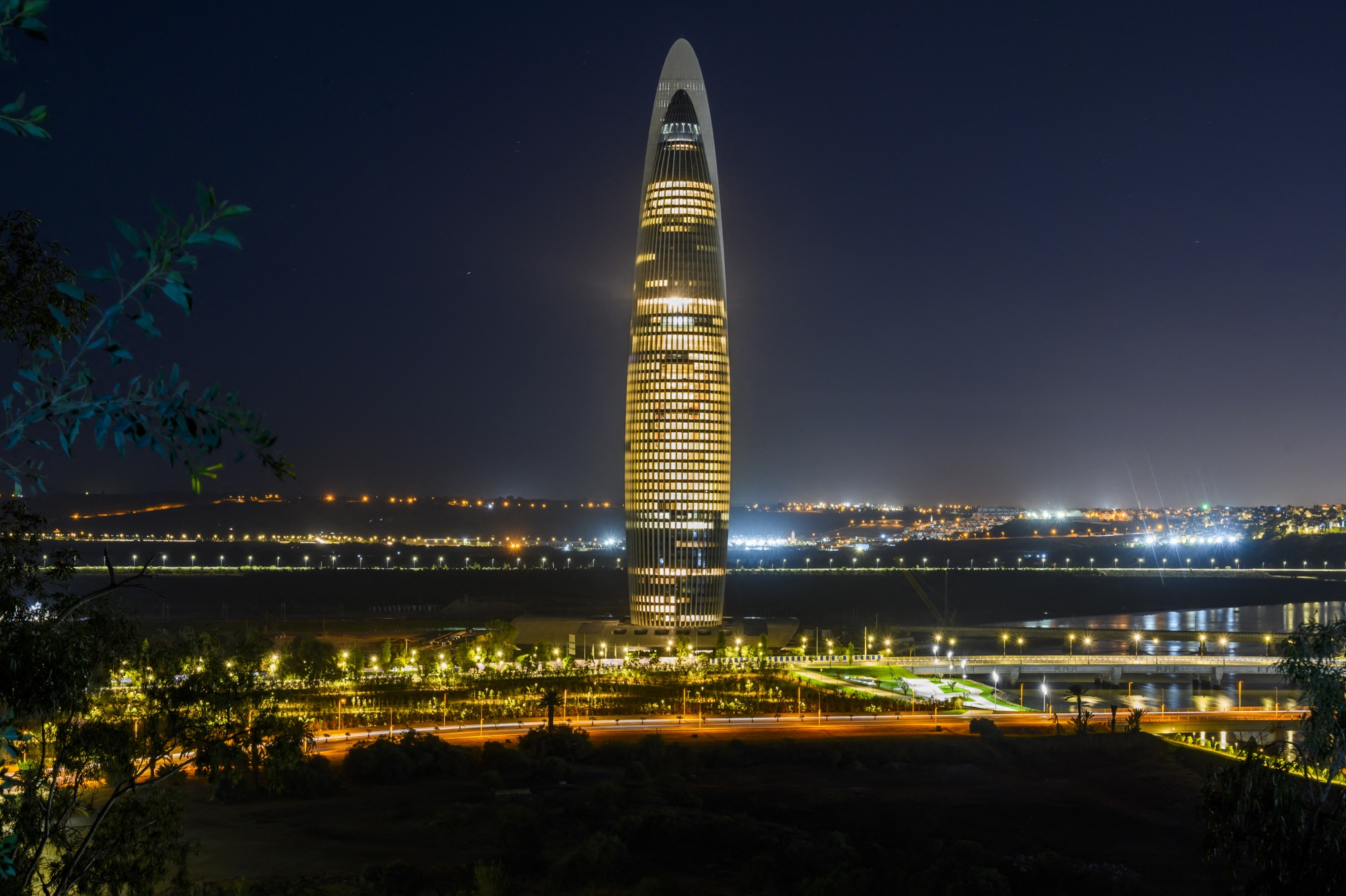 The Mohammed VI Tower that sits between Rabat and twin city Sale.
