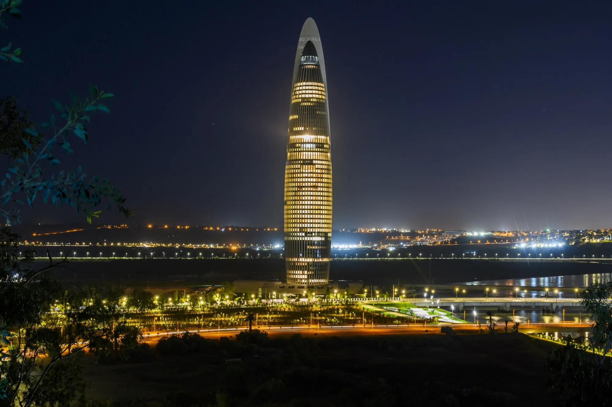 The Mohammed VI Tower that sits between Rabat and twin city Sale.