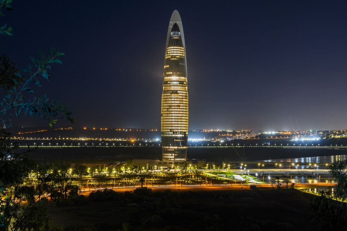 Morocco's Latest Attraction Is a Rocket-Inspired Tower Outside Rabat - Bloomberg