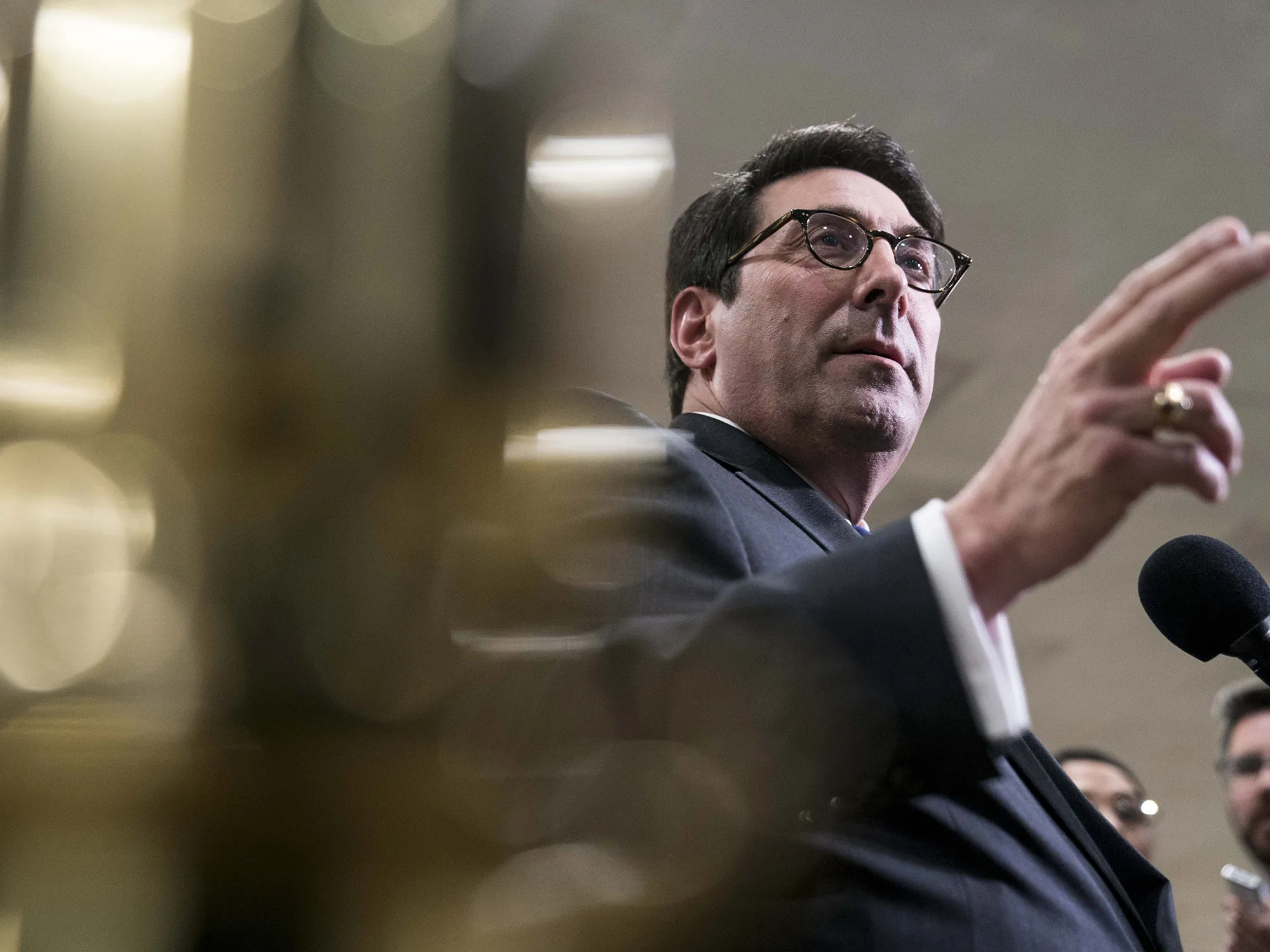 Jay Sekulow during a news conference in the Senate Subway at the U.S. Capitol in Washington, D.C., U.S., on Jan. 24.&nbsp;