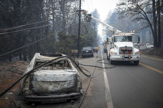 PG&E Credit Cut to Brink of Junk by Moody's on Wildfire Risk