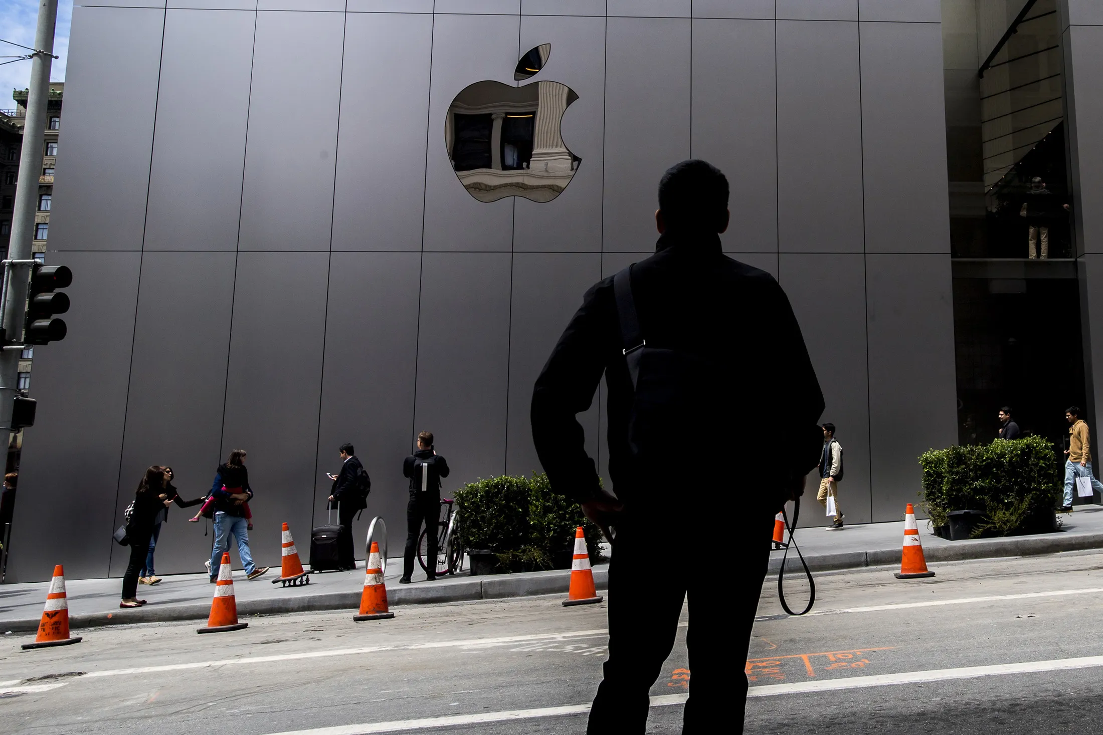The Apple Inc. flagship store at Union Square in San Francisco, Calif.

