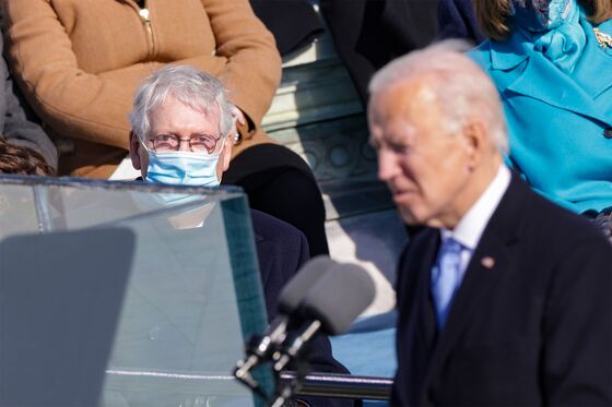Biden, McConnell Join in Prayer But Face Tests of Fraught Ties