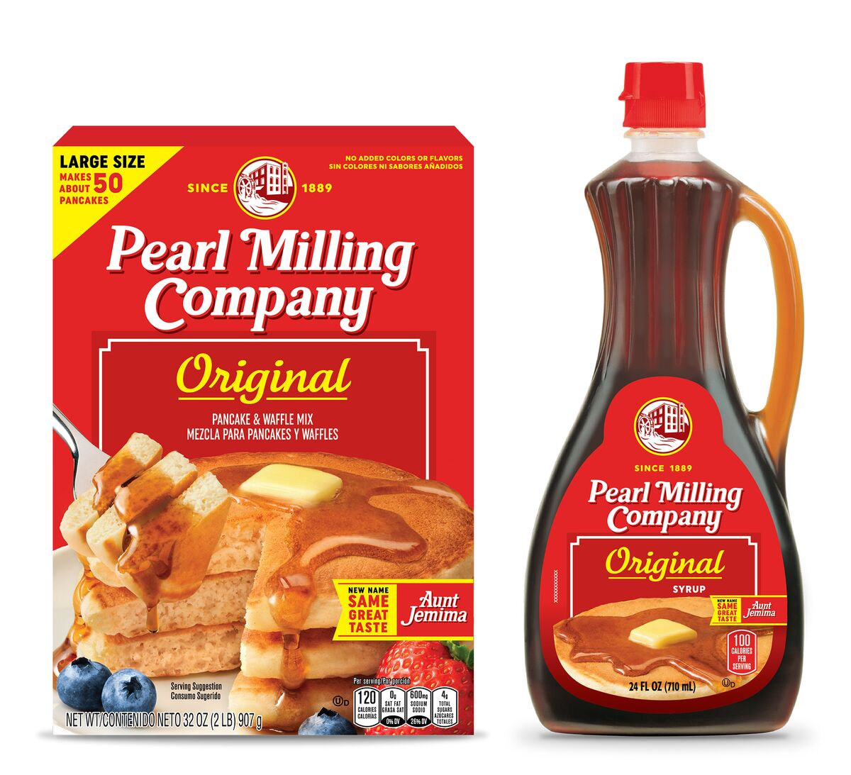 Aunt Jemima Officially Rebranded as Pearl Milling Company Maple Syrup