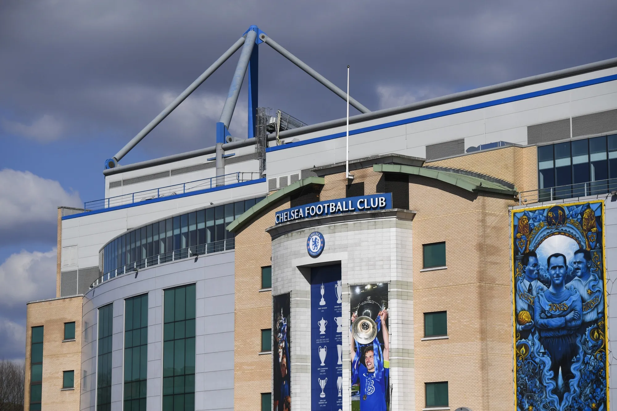 Stamford Bridge Stadium, the home of Chelsea Football Club, in London.