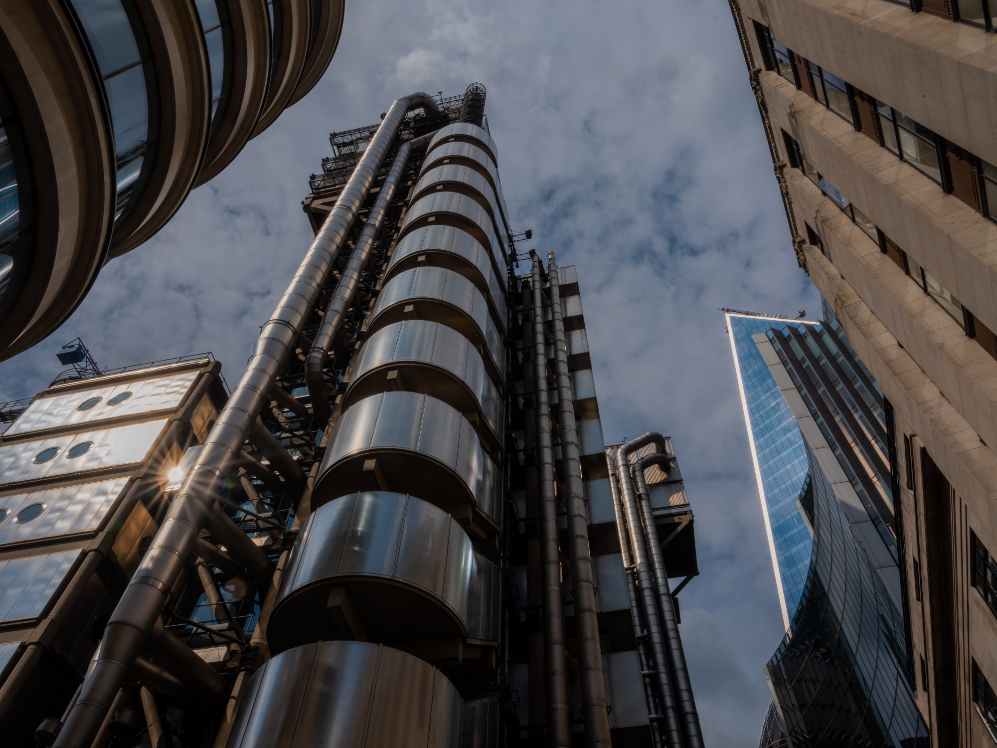 The Lloyds of London building in the City of London.