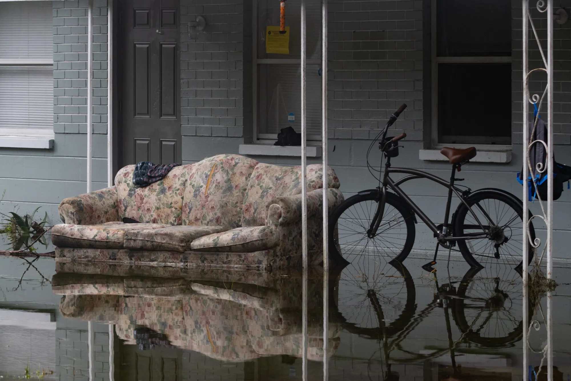 Floodwaters from Hurricane Idalia&nbsp;surround a home in Crystal River, Florida, on Aug. 31, 2023.&nbsp;