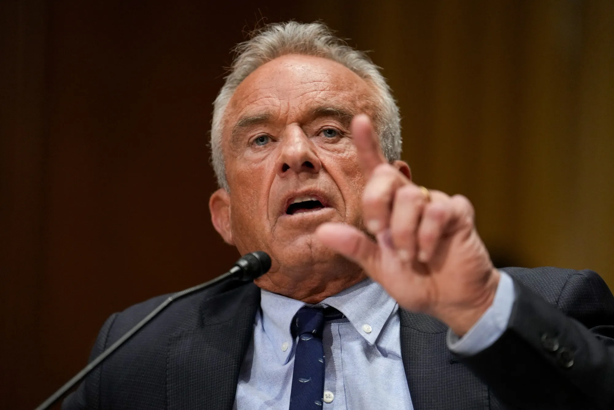 HHS Secretary Robert F. Kennedy Jr. during a Senate Finance Committee hearing in Washington on Sept. 4.