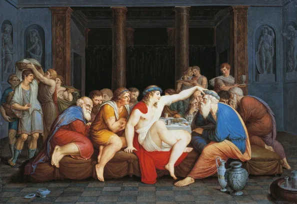 Plato’s Symposium. Not an economist in sight.
