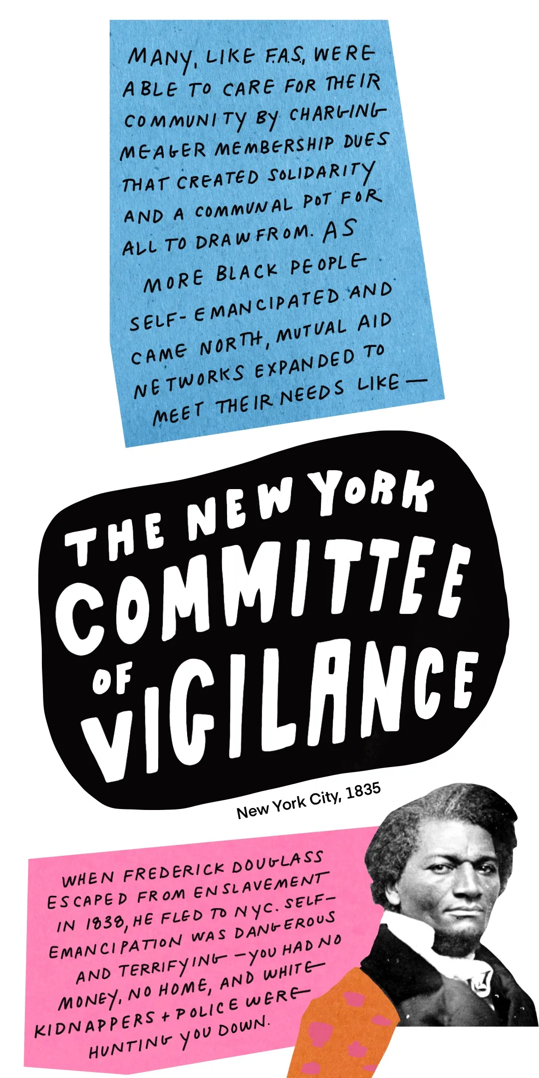 As more Black people self-emancipated and traveled north, new mutual aid networks emerged to meet their needs, like the New York Committee of Vigilance.