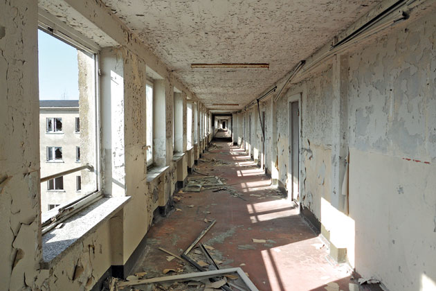 After being used as barracks and police vacation homes, the buildings fell into disrepair