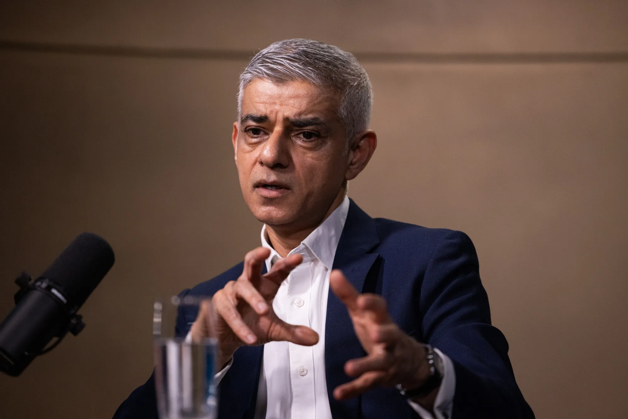 Sadiq Khan in London, on April 16.