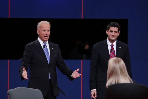 U.S. Vice President Joe Biden and Representative Paul Ryan