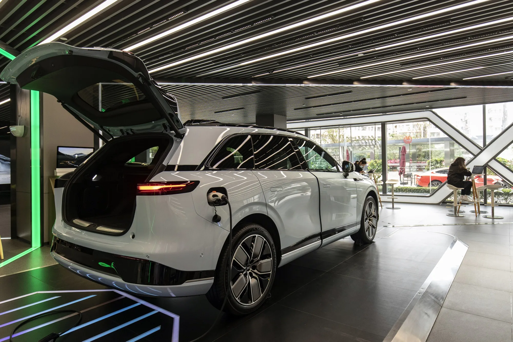 XPeng Inc.'s G9 EV at the company's showroom in Guangzhou, China.