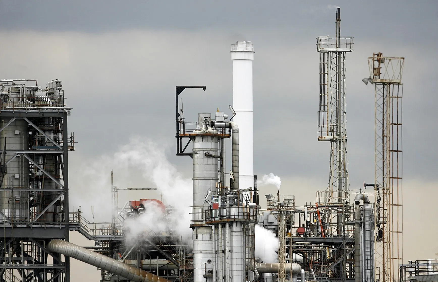 Stanlow oil refinery stands in Ellesmere, U.K.