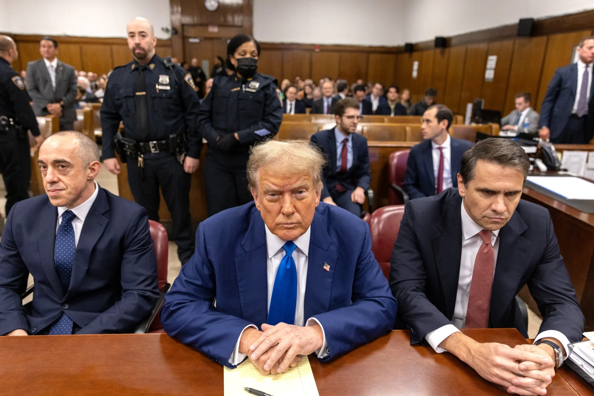 Donald Trump during his hush money trial&nbsp;at Manhattan criminal court on May 3.