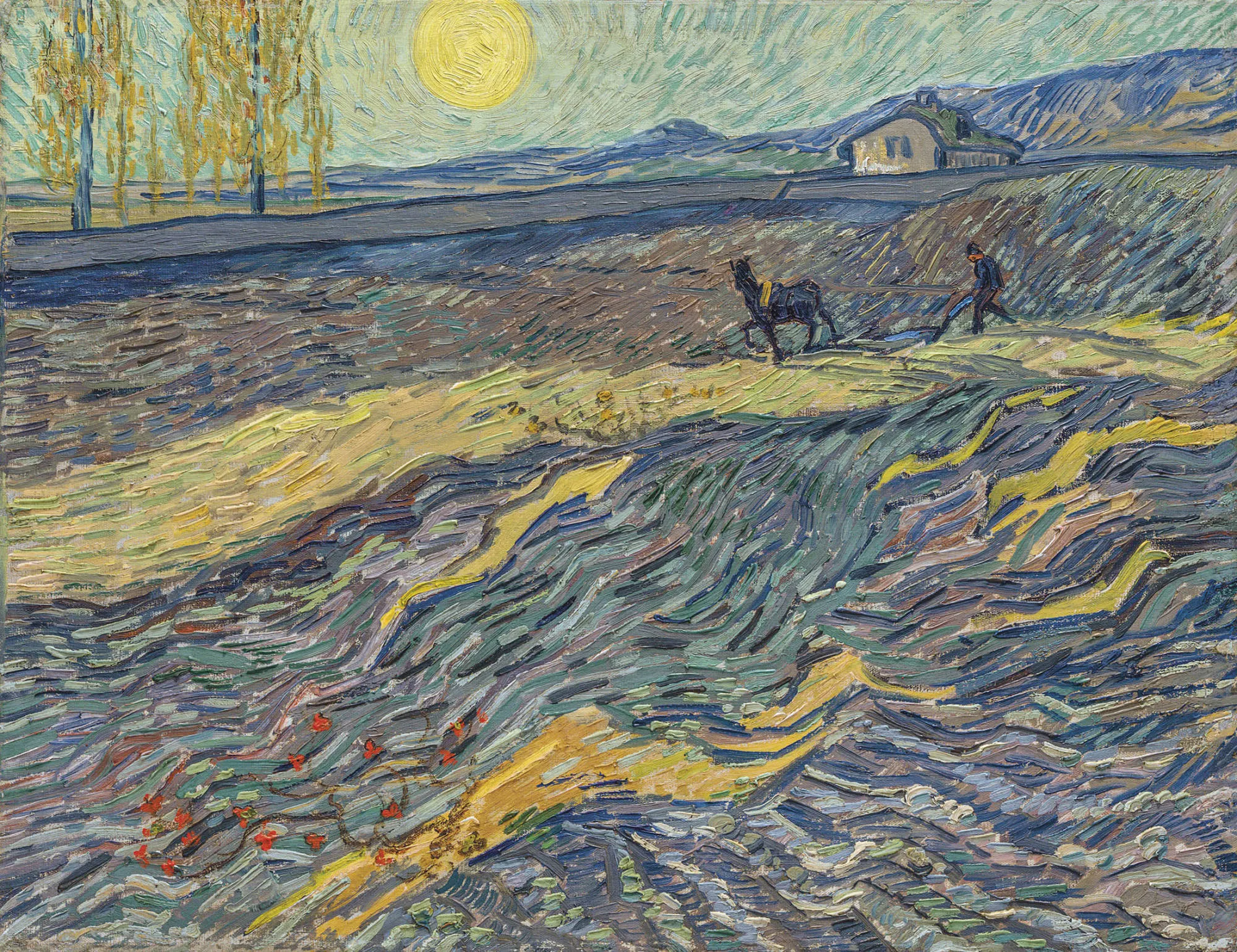 Van Gogh's 1889 landscape, “Laboureur dans un champ”