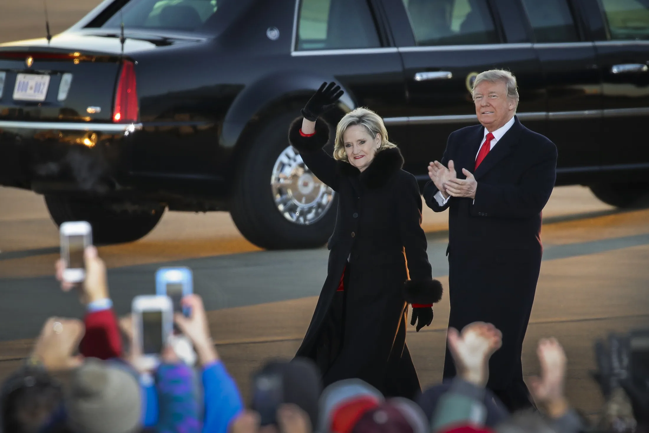 Cindy Hyde-Smith with Donald Trump on Nov. 26.