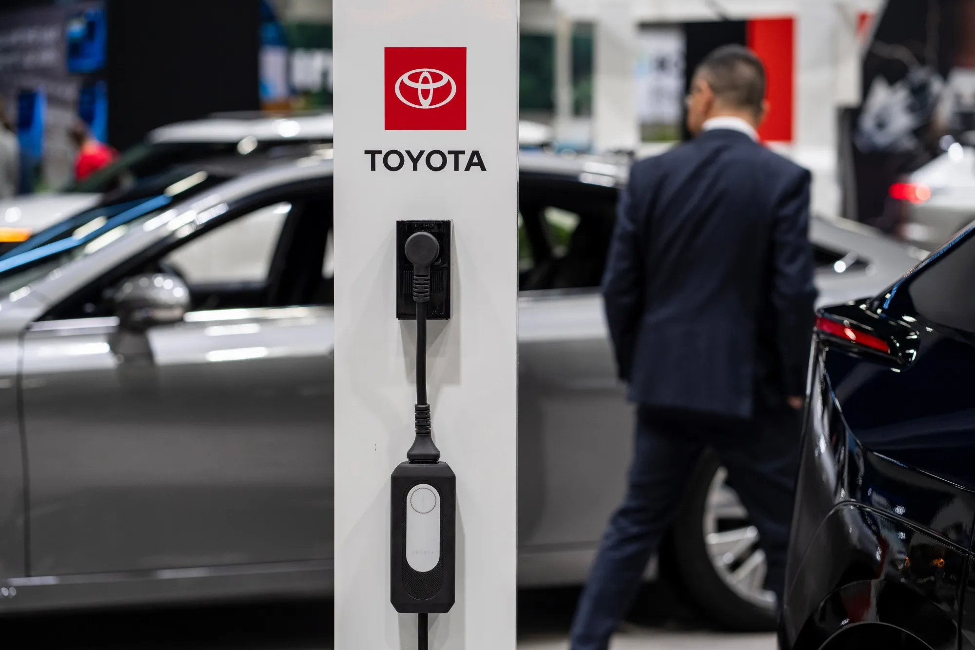 A Toyota electric vehicle charger.