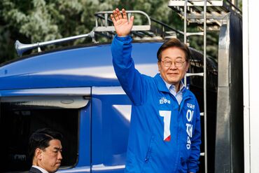 South Korea's Presidential Candidate Lee Jae-myung Attends Campaign Event