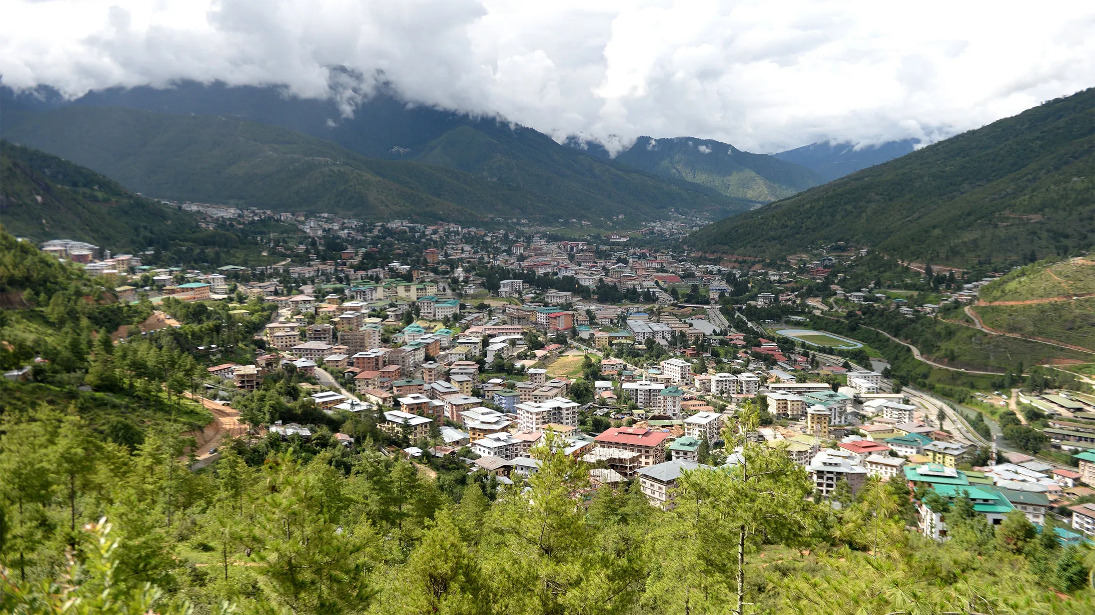 Bhutan's capital Thimphu.&nbsp;