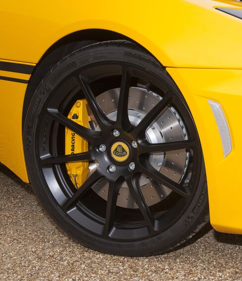 A Lotus Evora 410 tire.