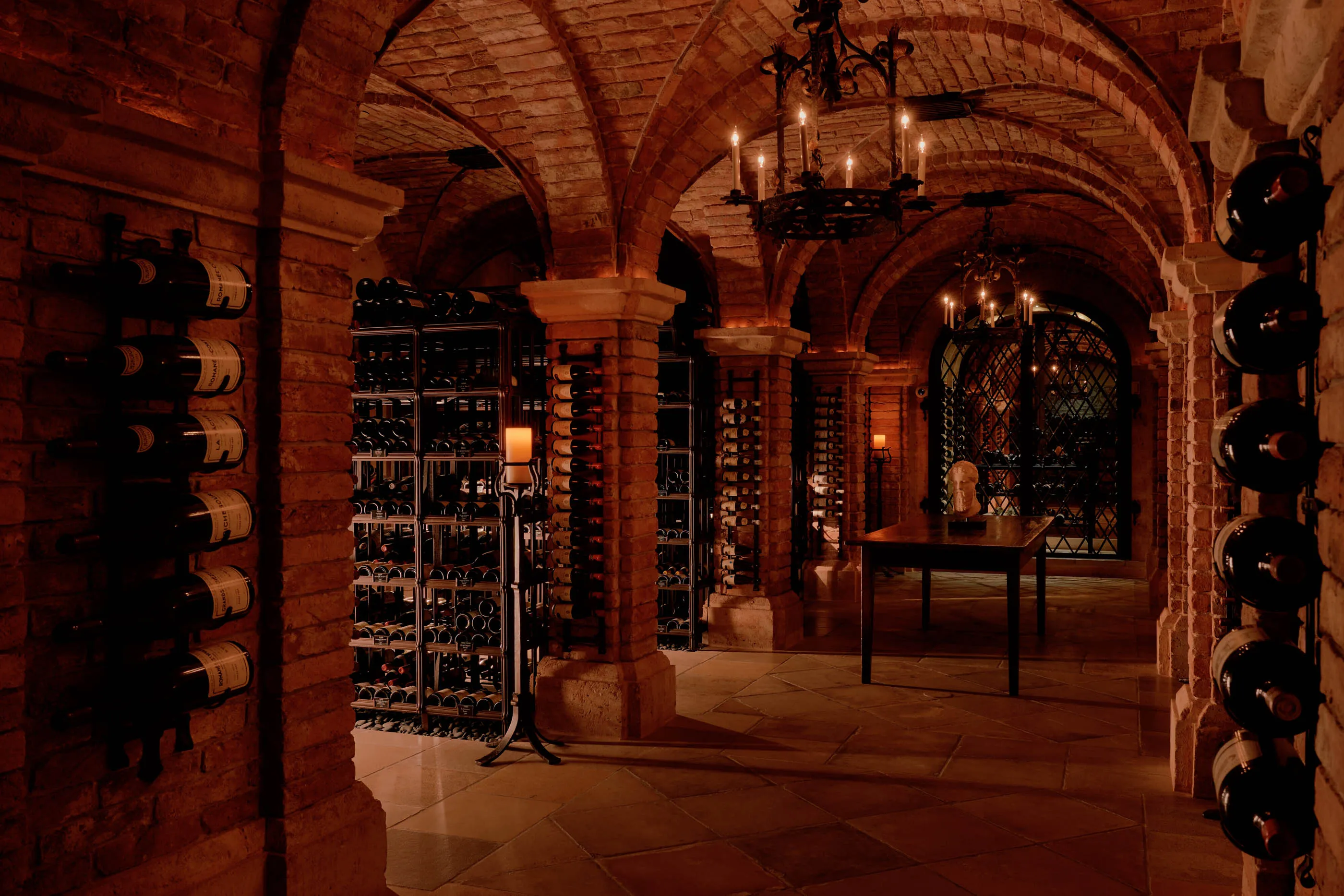 William Koch’s wine cellar in Palm Beach.