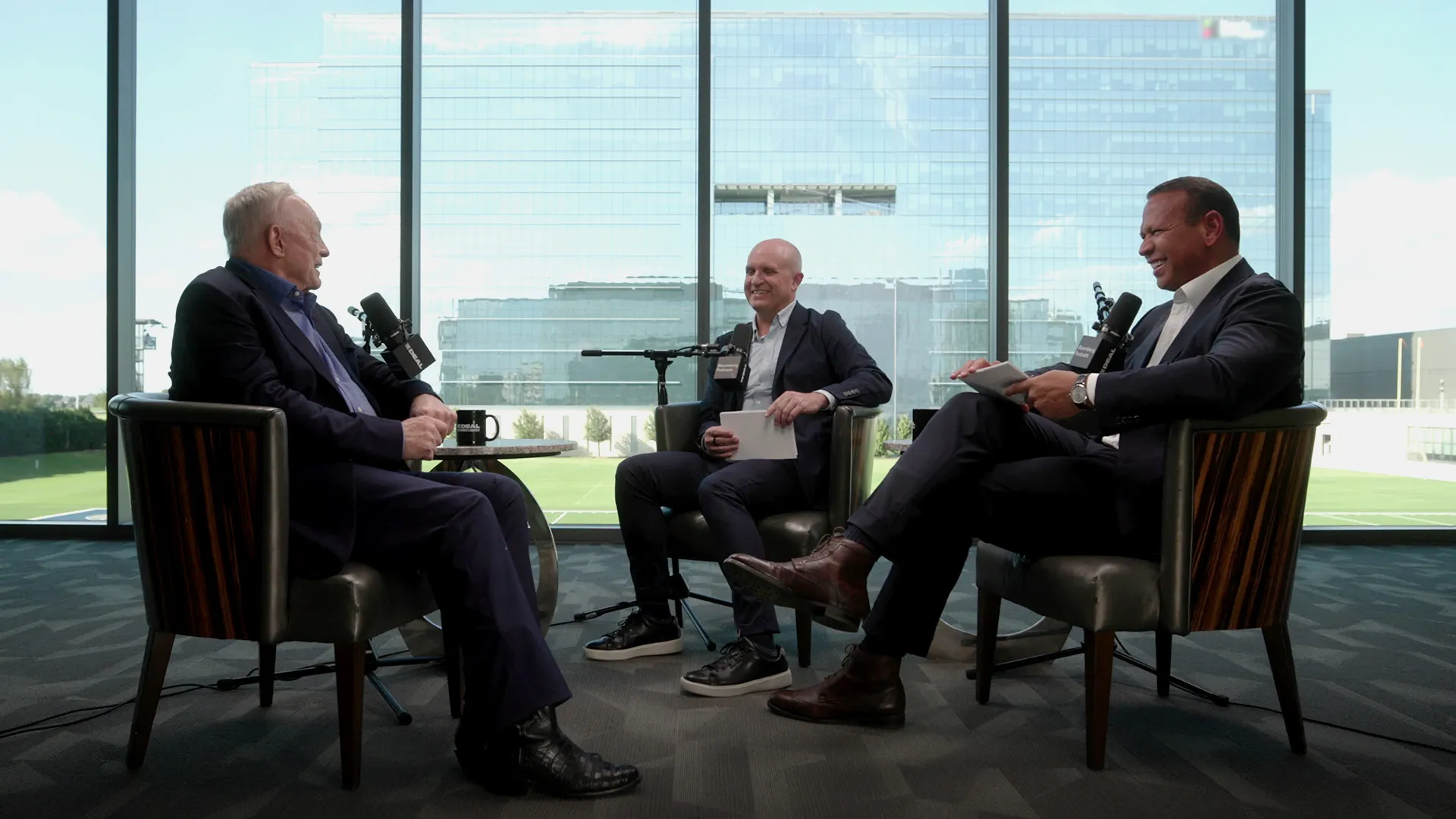 Watch Jerry Jones, left, on The Deal with Alex Rodriguez and Jason Kelly