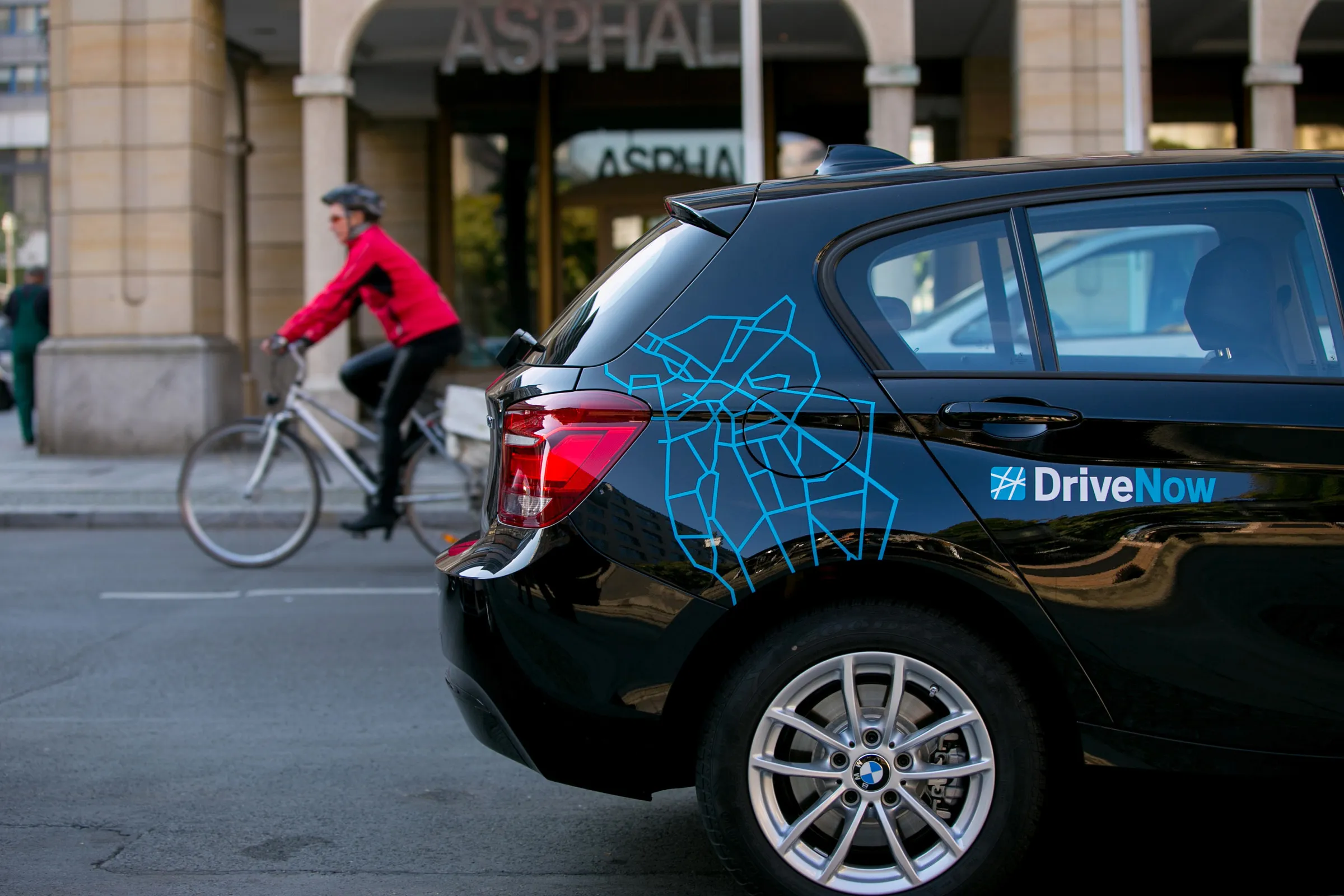 A BMW DriveNow&nbsp;car&nbsp;in Berlin.