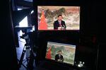 Xi Jinping speaks at the World Economic Forum via video link on Jan. 17.