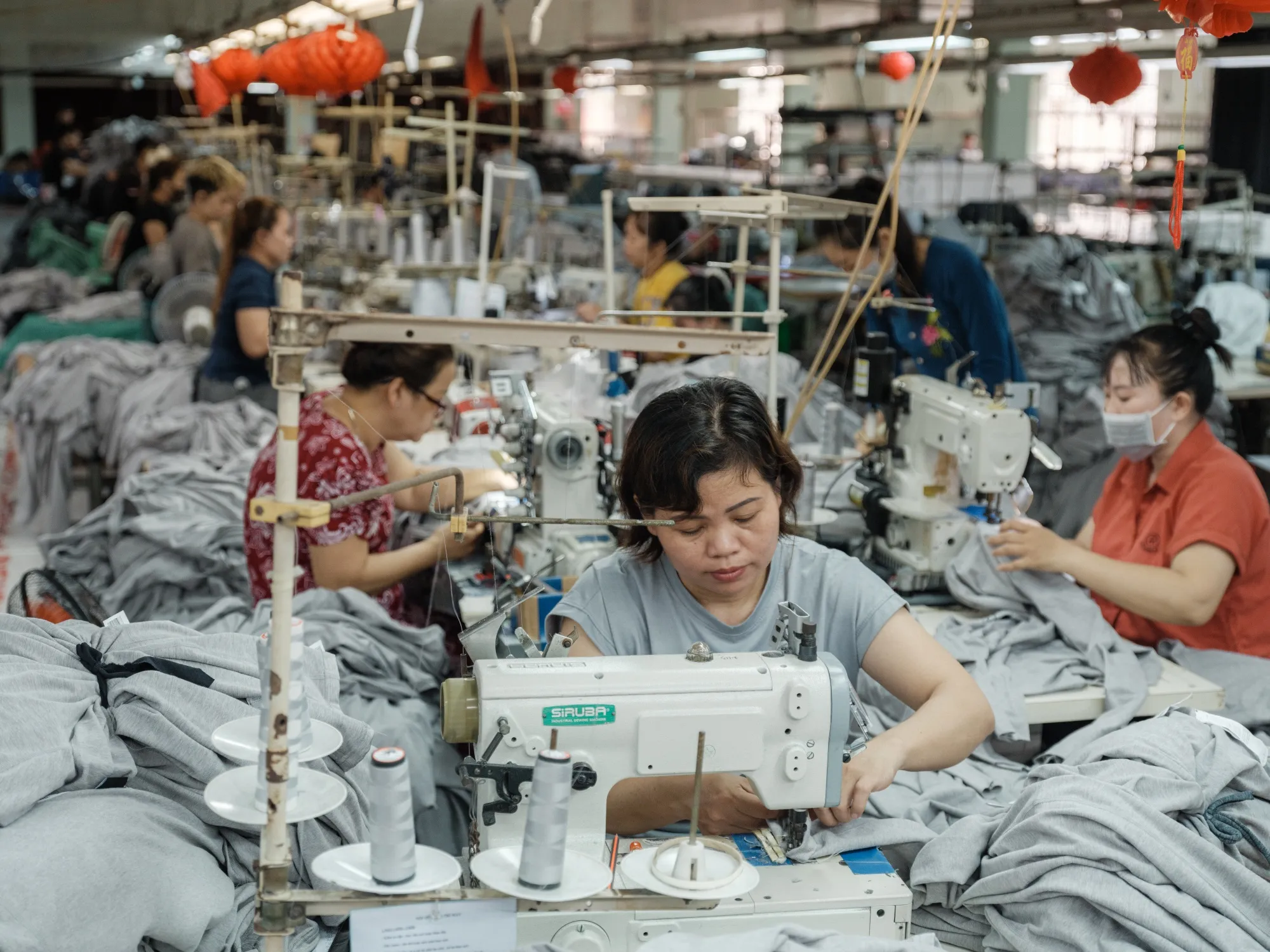 A garment factory in Ho Chi Minh City, Vietnam.