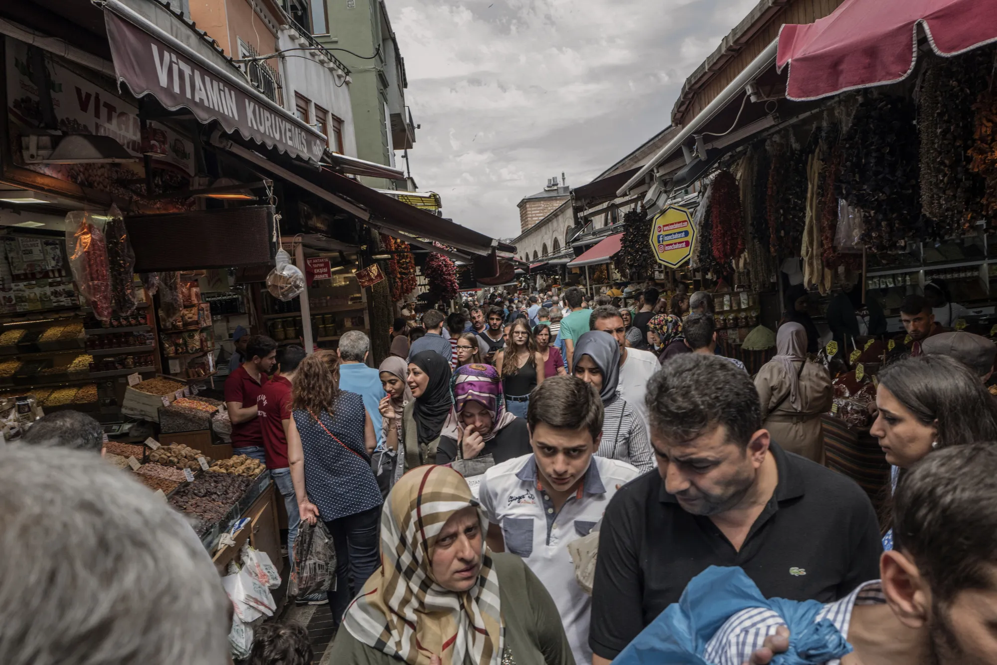 The Eminonu market in Istanbul.