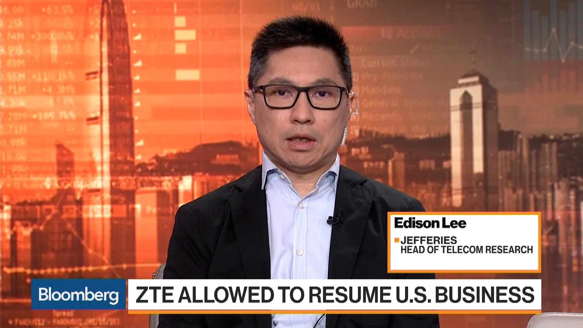 Watch Worst Is Over for ZTE, Jefferies' Lee Says - Bloomberg