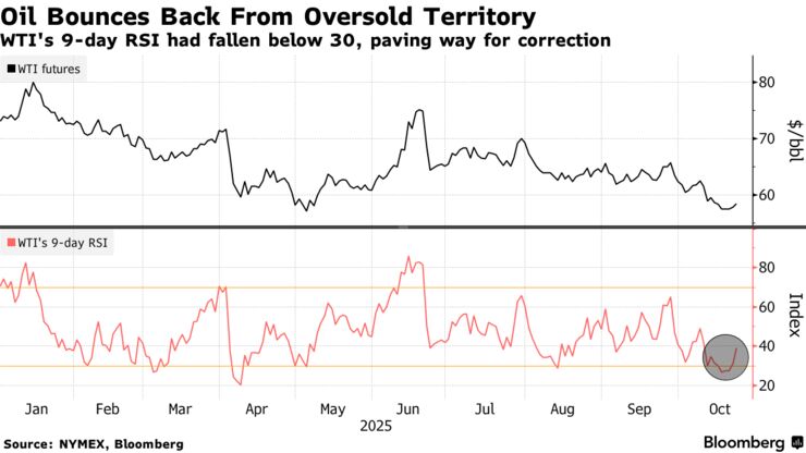 Oil Bounces Back From Oversold Territory | WTI's 9-day RSI had fallen below 30, paving way for correction