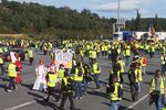 Protestors at the A9 highway toll in southern France on Dec. 22.