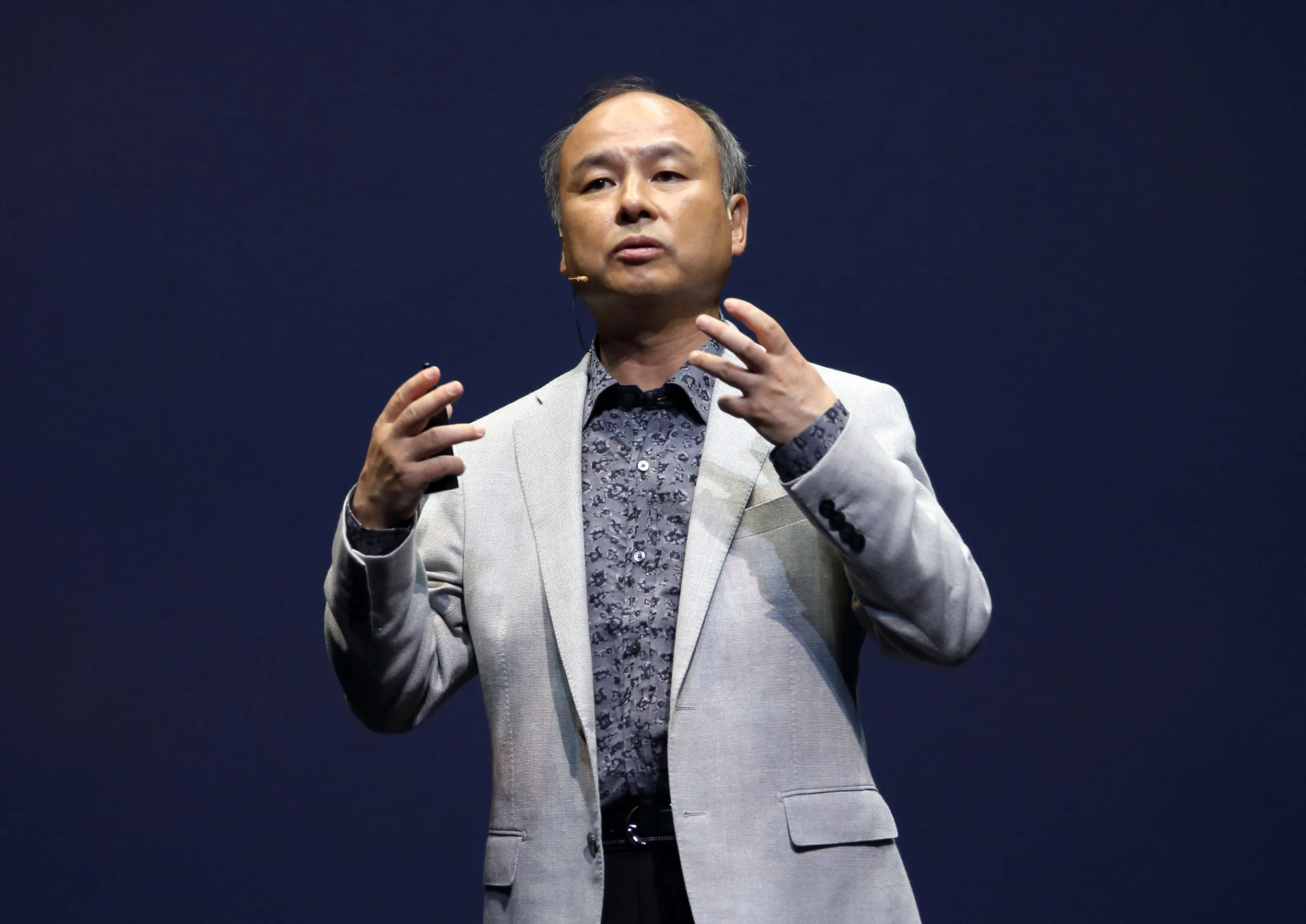 Billionaire Masayoshi Son, chairman and chief executive officer of SoftBank Corp.
