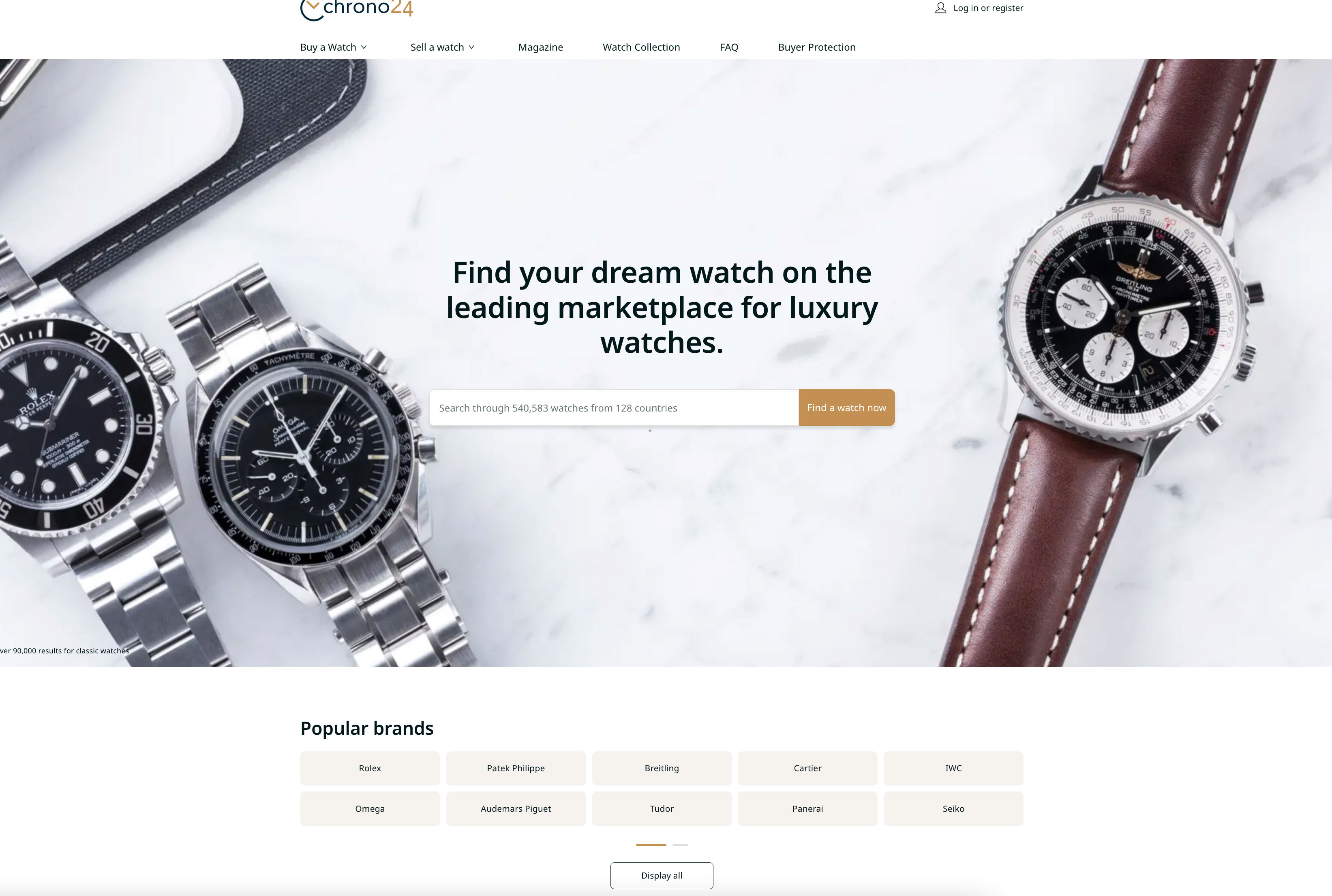 Watch Brands From Around the World on Chrono24