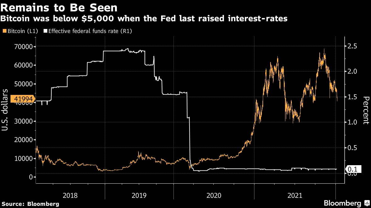 Crypto and Bitcoin (BTC) Diehards May See Market Bubble Burst by Fed -  Bloomberg