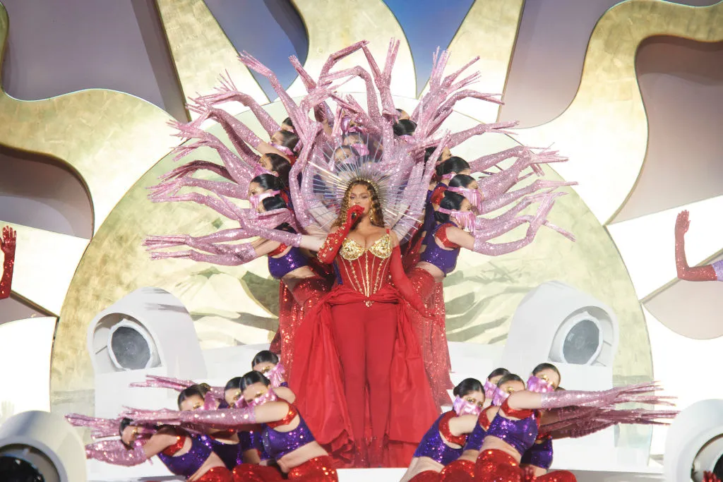 Beyoncé performs at the Grand Reveal of Dubai's newest luxury hotel, Atlantis, Jan. 21.
