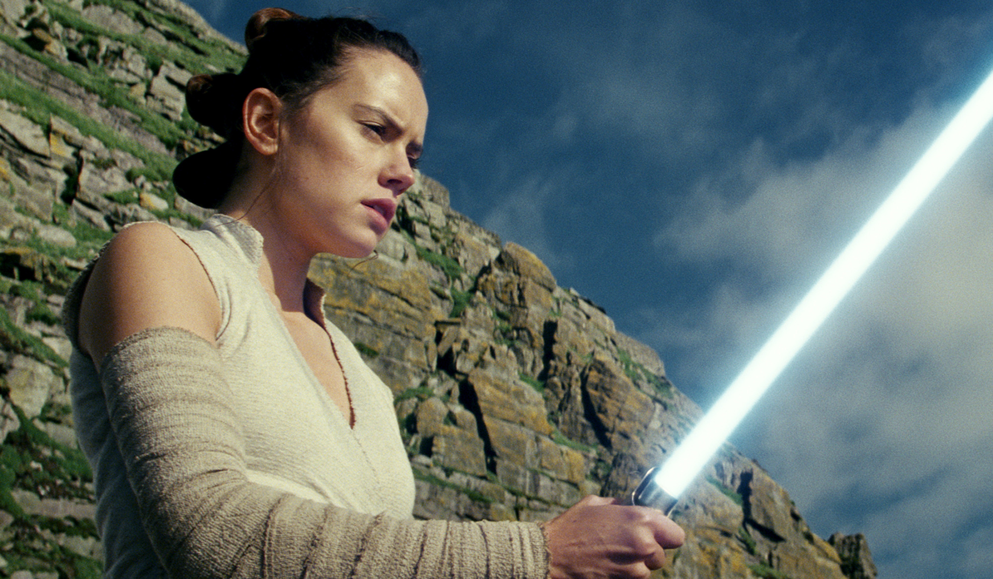 Daisy Ridley as Rey in “Star Wars: The Last Jedi”