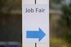Job Seekers At A Career Fair Ahead Of Jobless Claims Figures