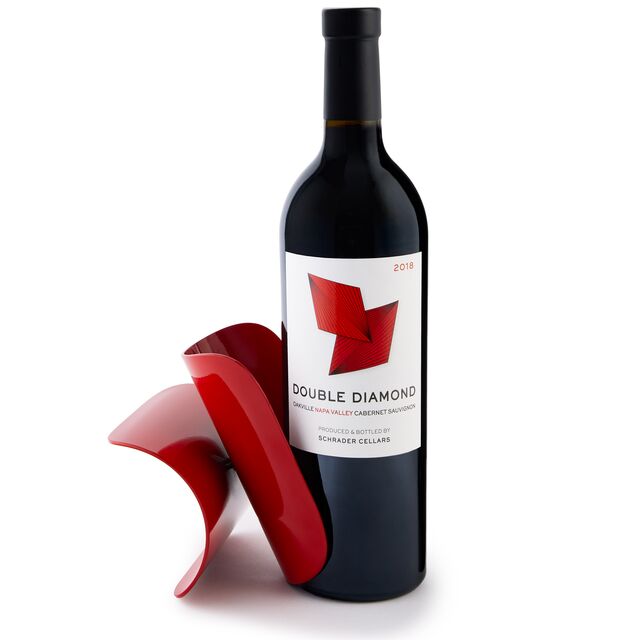 Double Diamond Ruby Wine Holder 